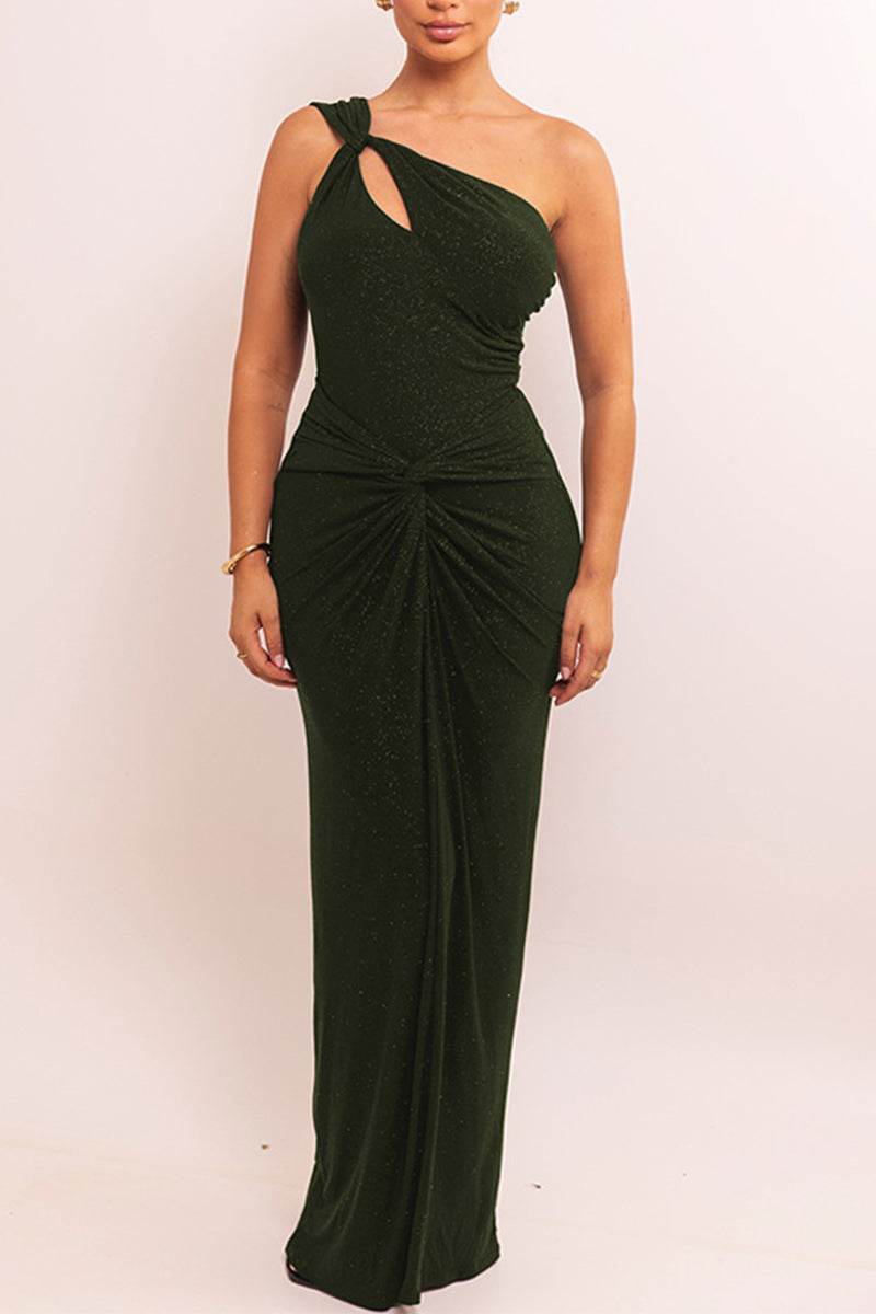 Trumpet-Mermaid Maxi Glitter Dress 965123839082 - COCOMELODY